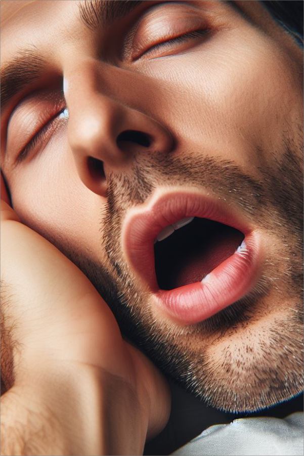 Homem Roncando - Odontologia do Sono